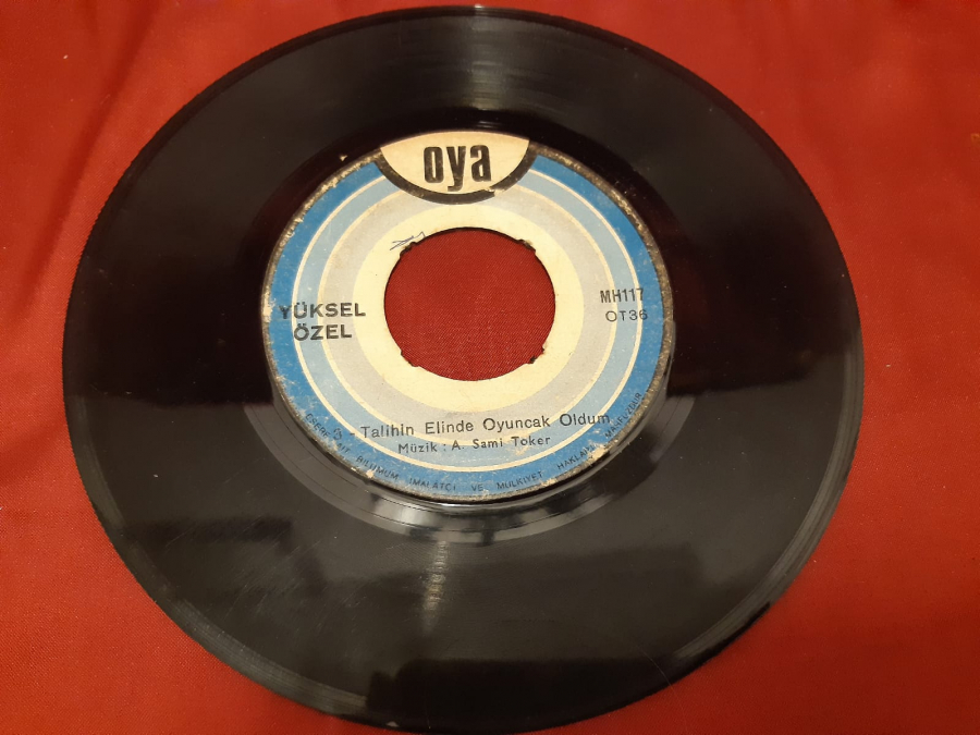 OYA YÜKSEL ÖZEL BEKLİYORUM YOLUNU MÜZİK 45 LİK YERLİ PLAK