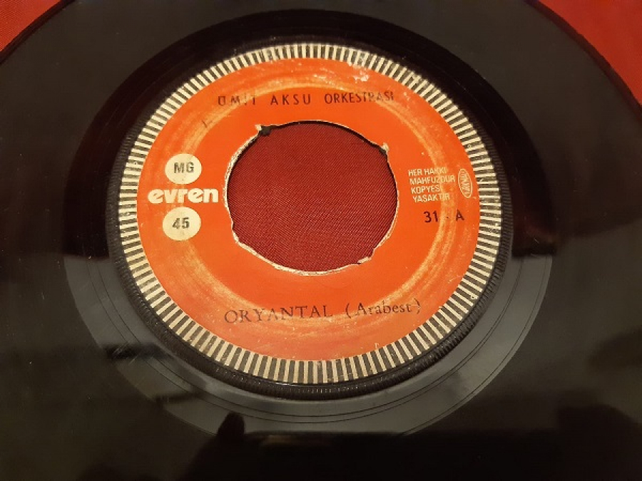 ÜMİT AKSU ORKESTRASI 45 LİK YERLİ PLAK 