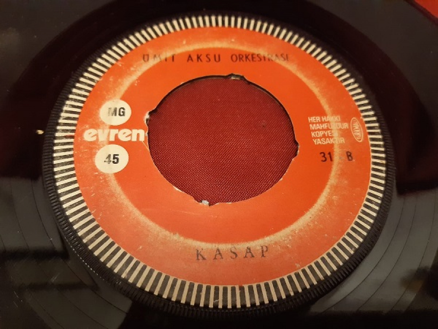 ÜMİT AKSU ORKESTRASI 45 LİK YERLİ PLAK 