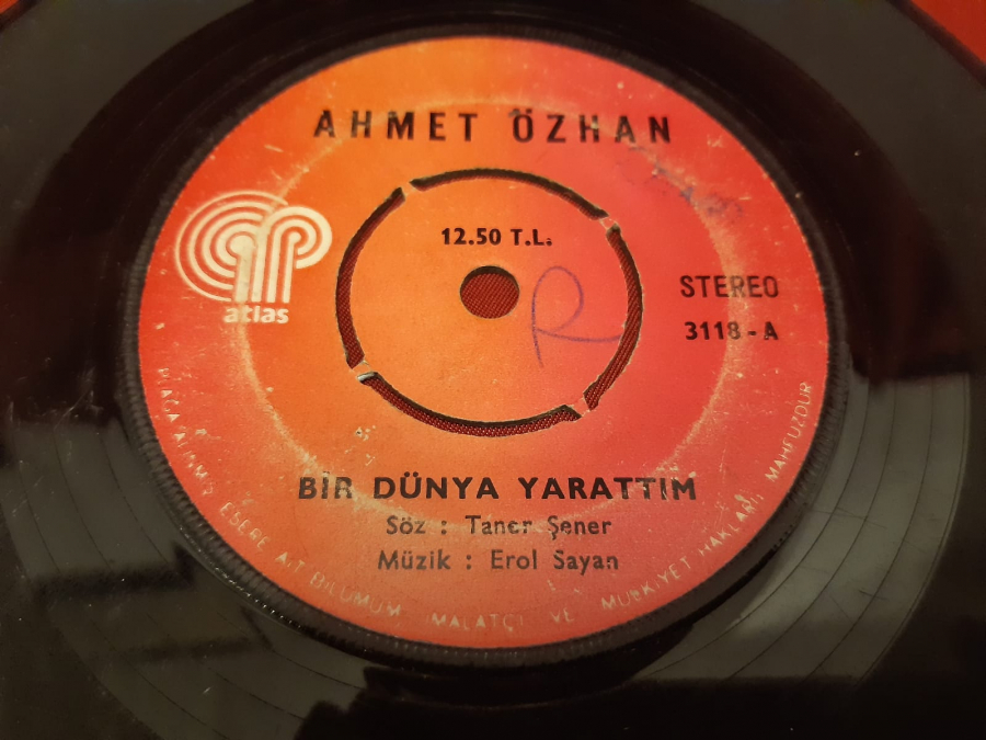 ATLAS PLAK AHMET ÖZHAN  BİR DÜNYA YARATTIM STEREO 