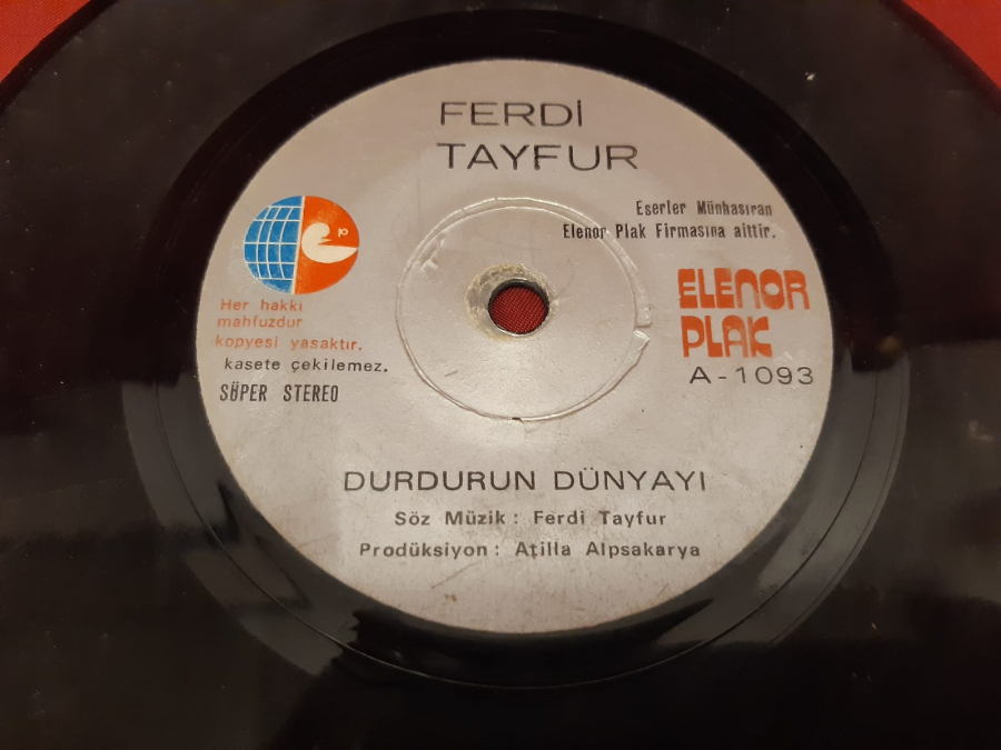 ELENOR PLAK A 1093 FERDİ TAYFUR  DURDURUN DÜNYAYI