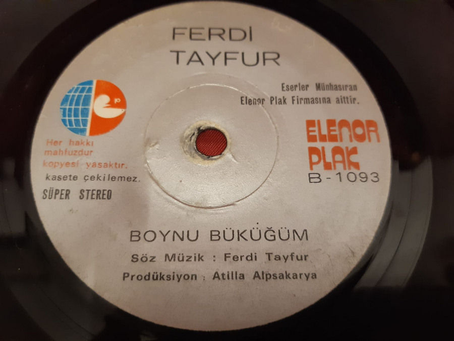 ELENOR PLAK A 1093 FERDİ TAYFUR  DURDURUN DÜNYAYI