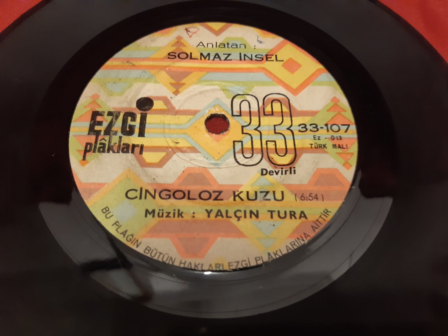 EZCİ PLAK 33 MASAL CİNGOLOZ KUZU SOLMAZ İNSEL . HAYLAZ TOMBALAK 45 LİK YERLİ PLAK 