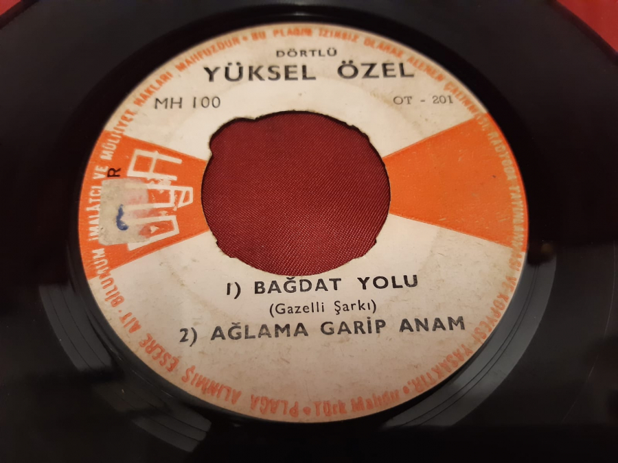 OYA PLAK DÖRTLÜ YÜKSEL ÖZEL BAĞDAT YOLU AĞLAMA GARİP ANAM 45 LİK YERLİ PLAK 