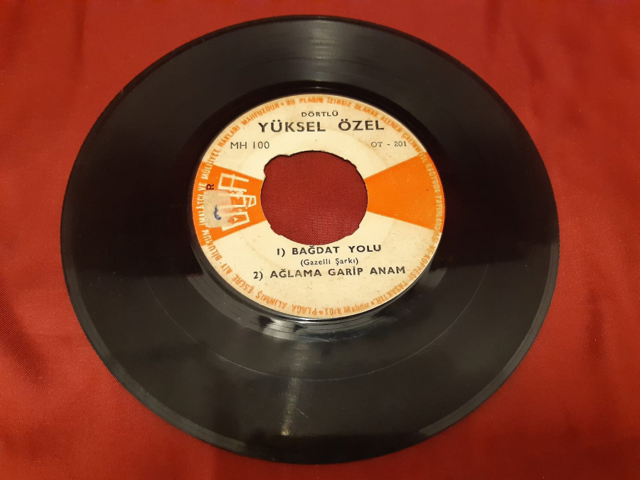 OYA PLAK DÖRTLÜ YÜKSEL ÖZEL BAĞDAT YOLU AĞLAMA GARİP ANAM 45 LİK YERLİ PLAK 