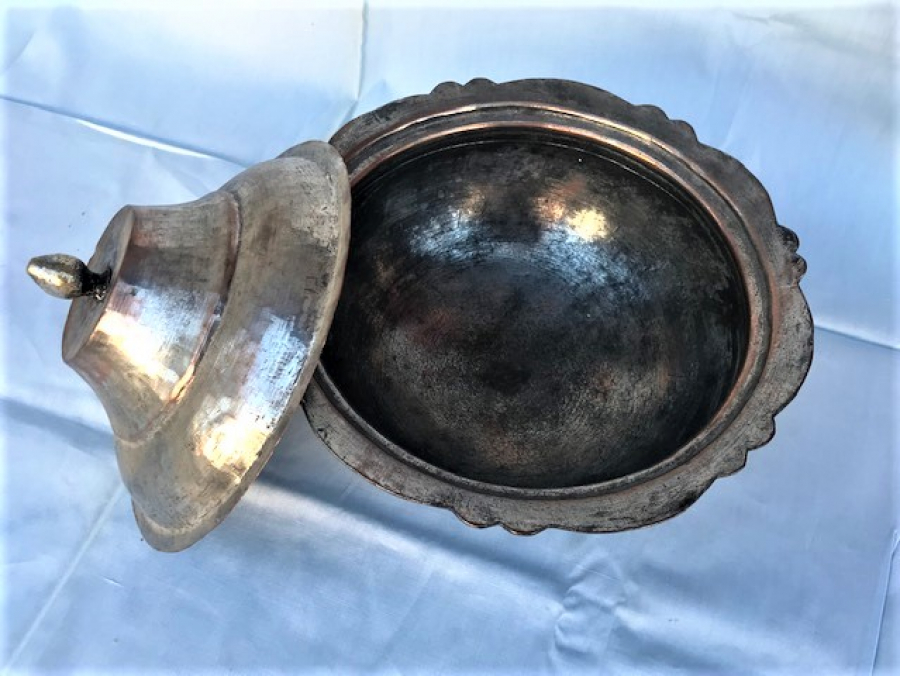 OSMANLI KENARLAR FIRFIRLI KAPAKLI EL DOGME ETLİ BAKIR SAHAN