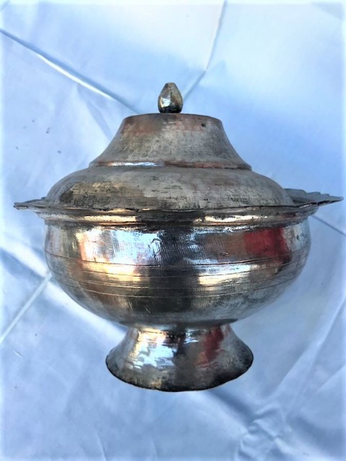 OSMANLI KENARLAR FIRFIRLI KAPAKLI EL DOGME ETLİ BAKIR SAHAN