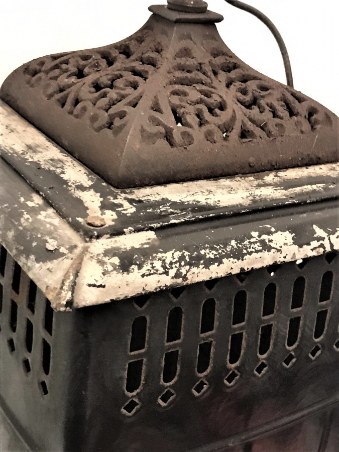 OSMANLI PAZARINA YAPILMIŞ METAL GÖVDE SİYAH EMAYE GAZ DEPOLU BORUSUZ TAŞINABİLİR ORICINAL HALLER SOBA