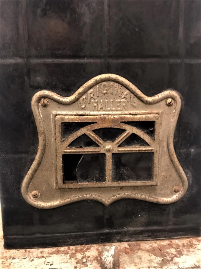 OSMANLI PAZARINA YAPILMIŞ METAL GÖVDE SİYAH EMAYE GAZ DEPOLU BORUSUZ TAŞINABİLİR ORICINAL HALLER SOBA