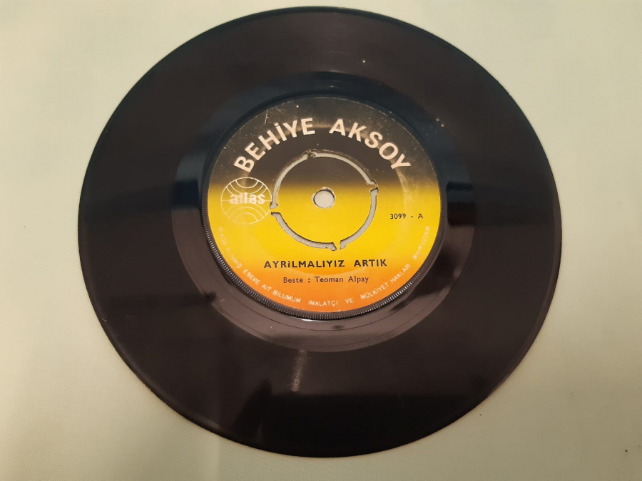 ATLAS PLAK BEHİYE AKSOY AYRILMALIYIZ ARTIK , FALCI 45 LİK YERLİ PLAK 