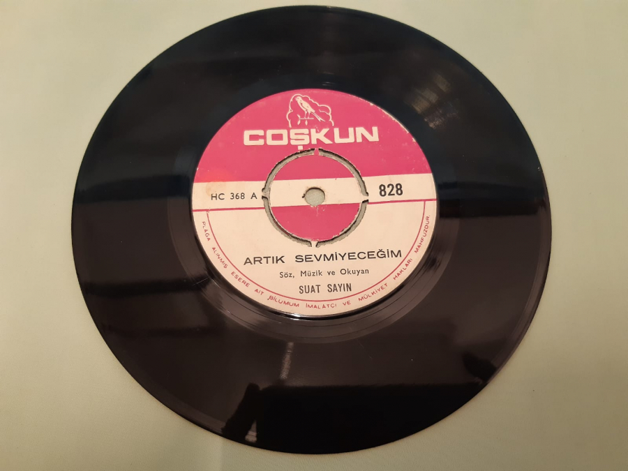 COŞKUN PLAK ARTIK SEVMİYECEĞİM , GÜNAHIMI ÇEKECEKSİN 45 LİK YERLİ PLAK 