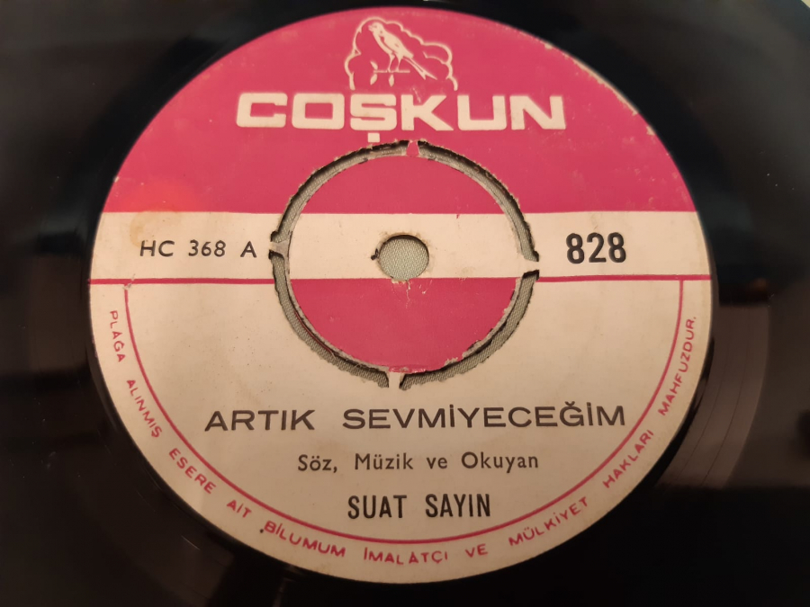 COŞKUN PLAK ARTIK SEVMİYECEĞİM , GÜNAHIMI ÇEKECEKSİN 45 LİK YERLİ PLAK 