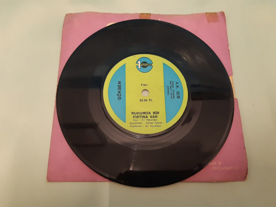 GAKA PLAKLAR GÖKBEN DİRİ DAHDAR , RUHUMDA BİR FIRTINA VAR 45 LİK YERLİ PLAK 