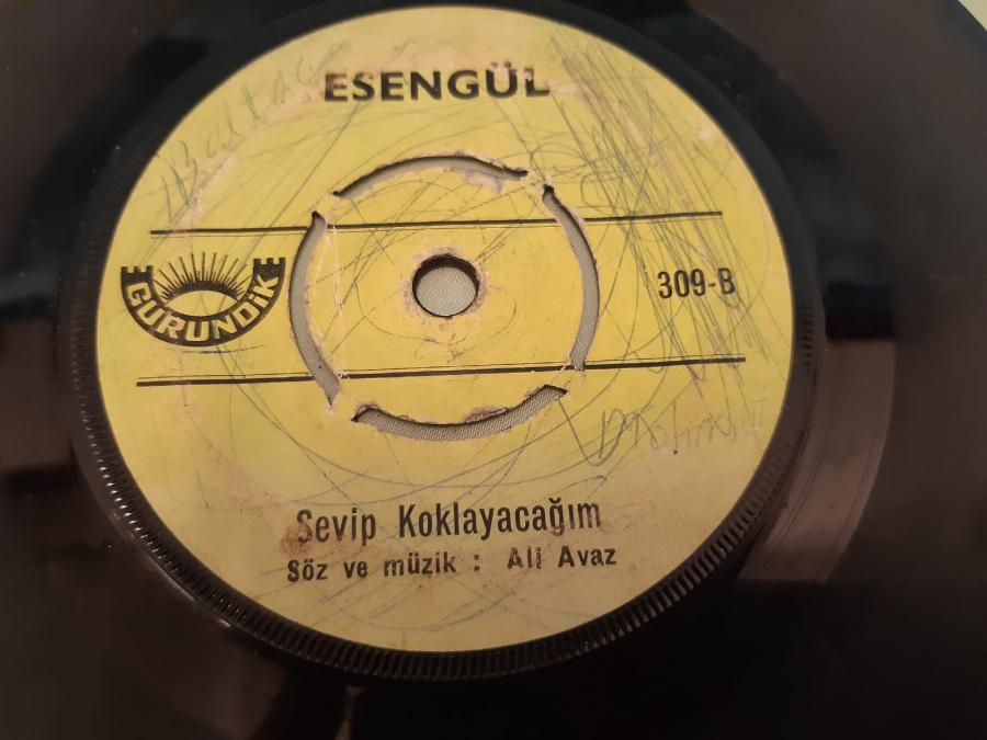 GURUNDİK PLAK ESENGÜL SEVİP KOKLAYACAĞIM , SENDEN IŞIK BEKLEDİM 45 LİK YERLİ PLAK 