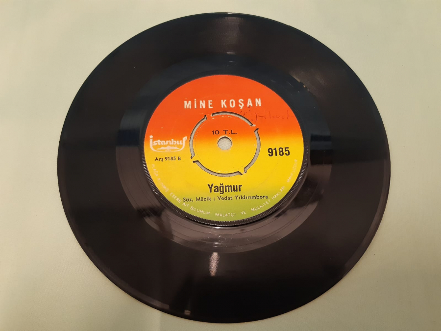 İSTANBUL PLAK MİNE KOŞAN VİCDAN AZABI YAĞMUR 45 LİK YERLİ PLAK 