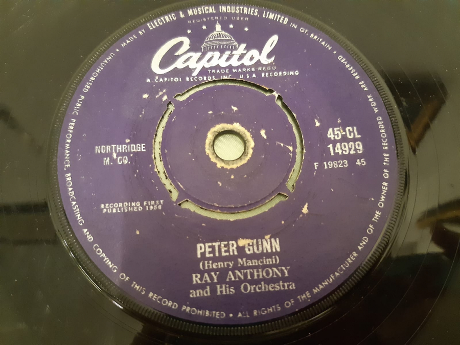 CAPITAL PLAK RAY ANTHONY  PETER GUNN , TANGO FOR TWO 45 LİK YABANCI PLAK 