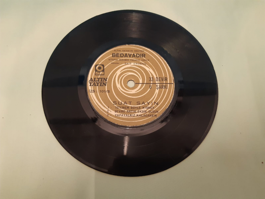 KERVAN PLAK ADNAN ŞENSES YARALI CEYLAN , BU MASALAR BOŞ KALMAZ 45 LİK YERLİ PLAK 