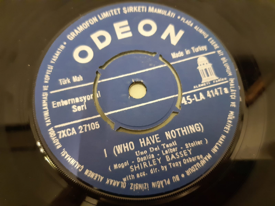 ODEON SHIRLEY BASSEY HOW CAN YOU TELL ? I ( WHO HAVE NOTHING ) 45 LİK YERLİ PLAK 