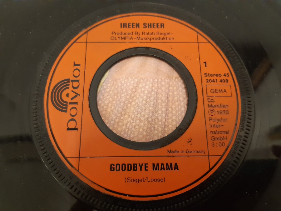  POLYDOR PLAK IREEN SHEER JEMAND WARTET AUF DICH , GOODBYE MAMA 45 LİK YABANCI PLAK 
