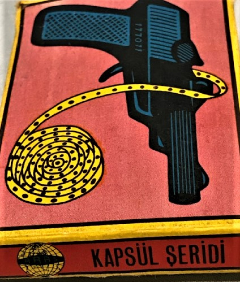 YERLİ KARTON KUTUSUNDA ARAS OTOMATİK TABANCA ŞERİT KAPSULLERİ 