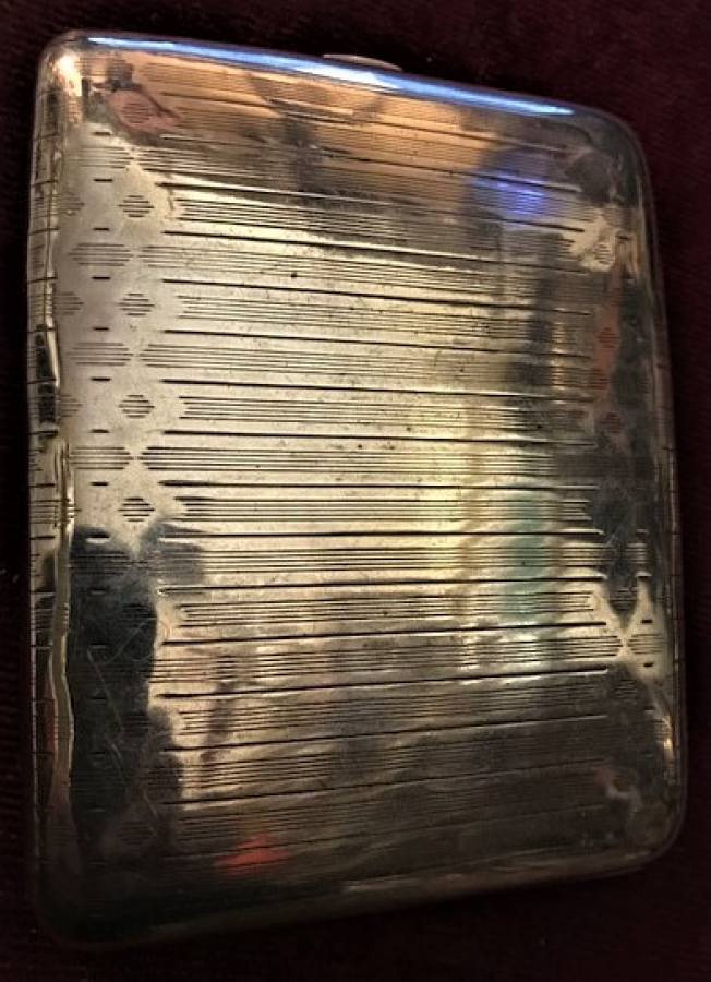 GÜMÜŞ KAPLAMA ARKA CEP SIGARA TABAKA İNGİLİZ