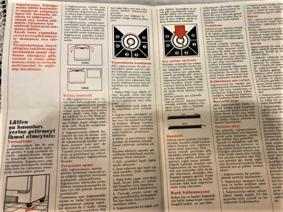 AEG POLİ ÜRETAN LI SOGUTUCULARI KULLANMA KILAVUZU