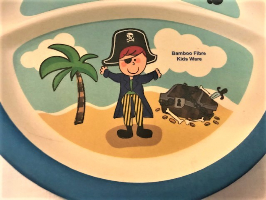 CERAWARE BEBEK MAMA TABAGI RESİMLİ 3 BÖLMELİ BAMBU ELYAF YAPIMI SÜPER SAGLIKLI 