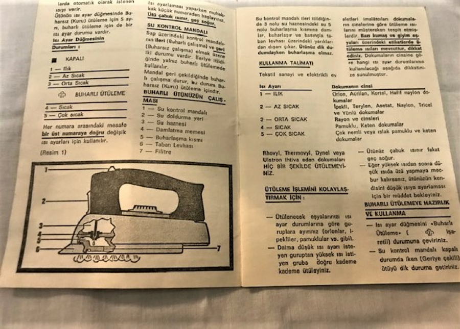 HOOVER BUHARLI OTOMATİK ÜTÜ GARANTİ BELGESİ VE ATALAR ÖDEME EVRAKLARI