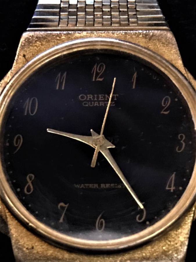 ORIENT QUARZT 22K GOLD PLATED JAPAN KOL SAATİ