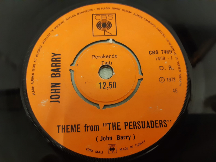 CBS PLAK JHON BARRY A MAN ALONE THEME FROM 45 LİK