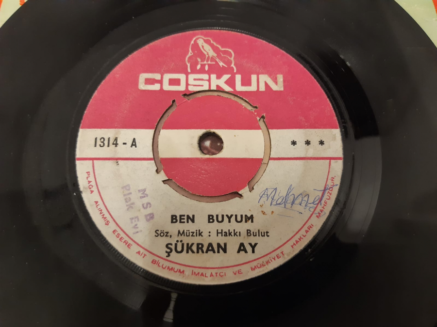 ŞÜKRAN AY ÖLDÜRDE KURTULAYIM , BEN BUYUM 45 LİK YERLİ PLAK 