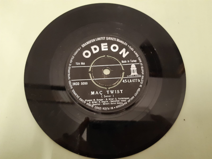 ODEON PLAK NORMA MIA . MAÇ TWIST 45 LİK YERLİ PLAK 