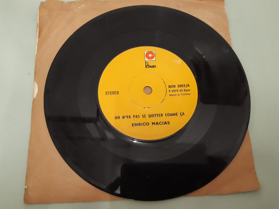  ENRICO MACIAS C'EST POUR TOI QUE JE CHANTE  45 LİK YABANCI PLAK 