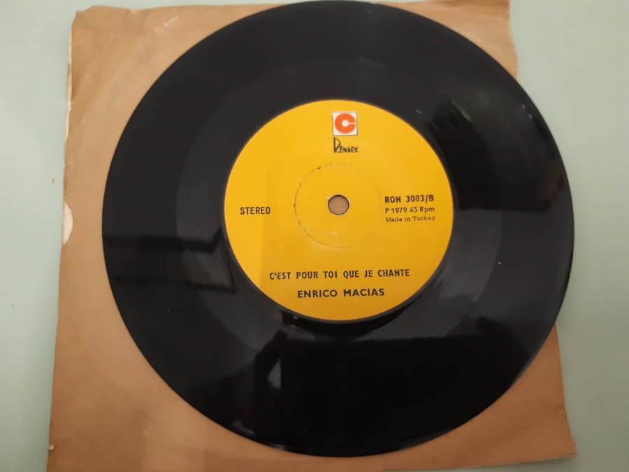  ENRICO MACIAS C'EST POUR TOI QUE JE CHANTE  45 LİK YABANCI PLAK 