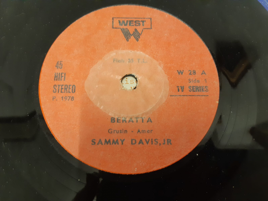 WEST PLAK BERATTA SAMMY DAVIS, JR HEARD A SONG , 45 LİK YABANCI PLAK 