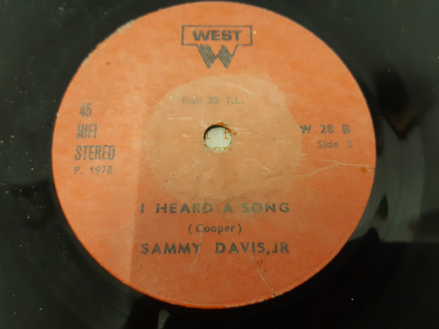 WEST PLAK BERATTA SAMMY DAVIS, JR HEARD A SONG , 45 LİK YABANCI PLAK 