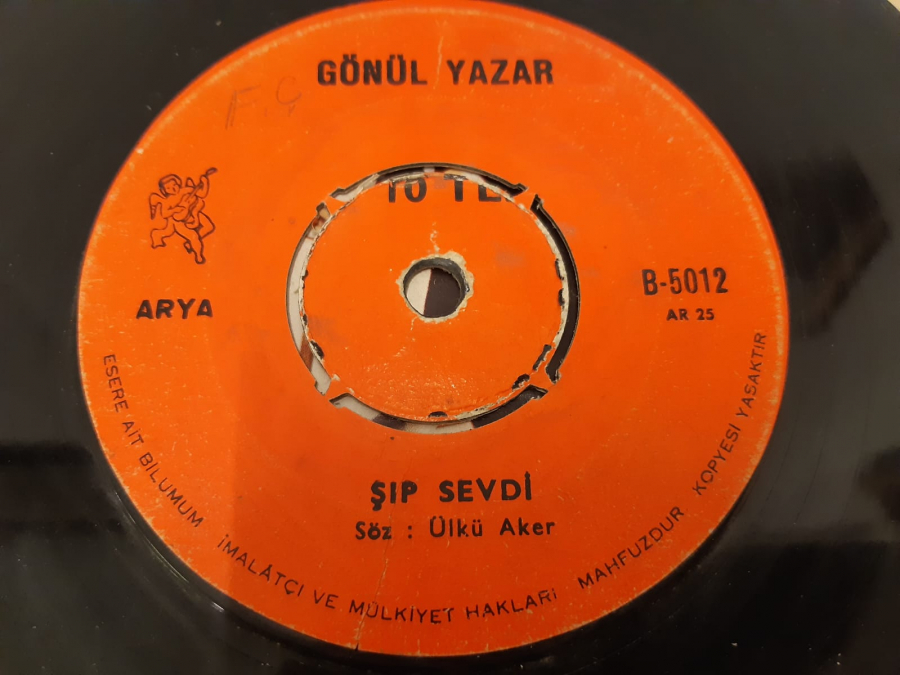 GÖNÜL YAZAR ŞIP SEVDİ , GEL DESEN GELEMEM Kİ 45 LİK YERLİ PLAK 