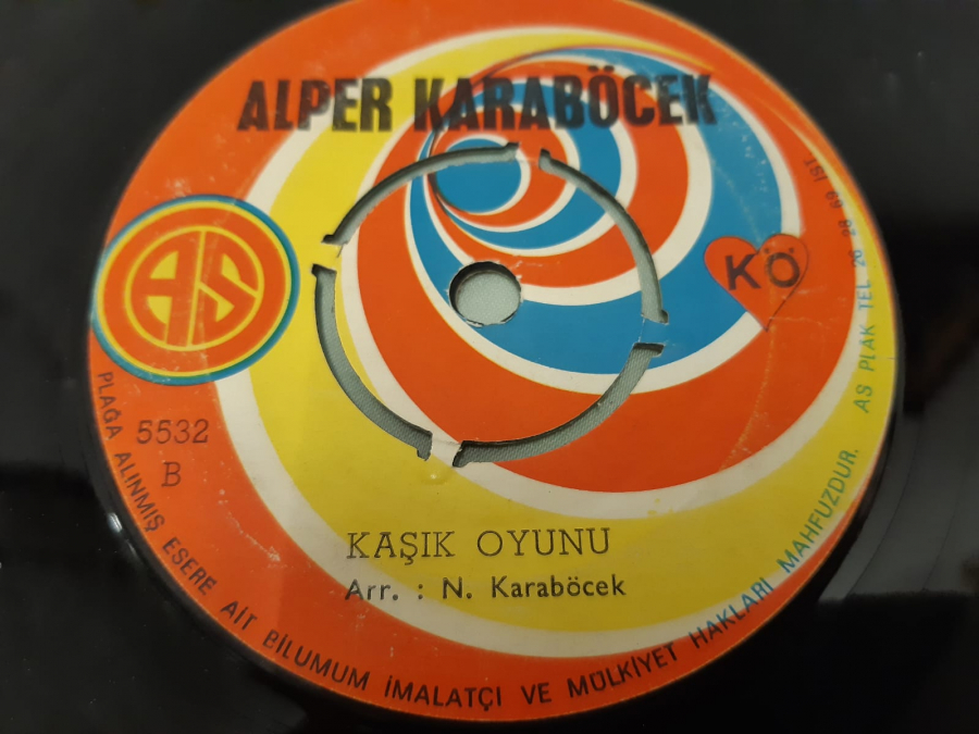 ALPER KARABÖCEK CANIM ANNEM , KAŞIK OYUNU 45 LİK YERLİ PLAK 