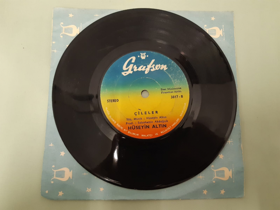 HÜSEYİN ALTIN ÇİLELER , BİZİ SARHOŞ GÖRÜYORLAR 45 LİK YERLİ PLAK 