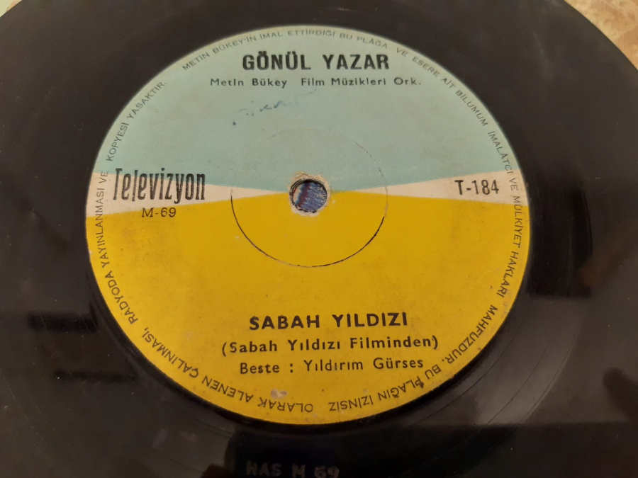  GÖNÜL YAZAR SABAH YILDIZI , NİSAN YAĞMURU 45 LİK YERLİ PLAK 