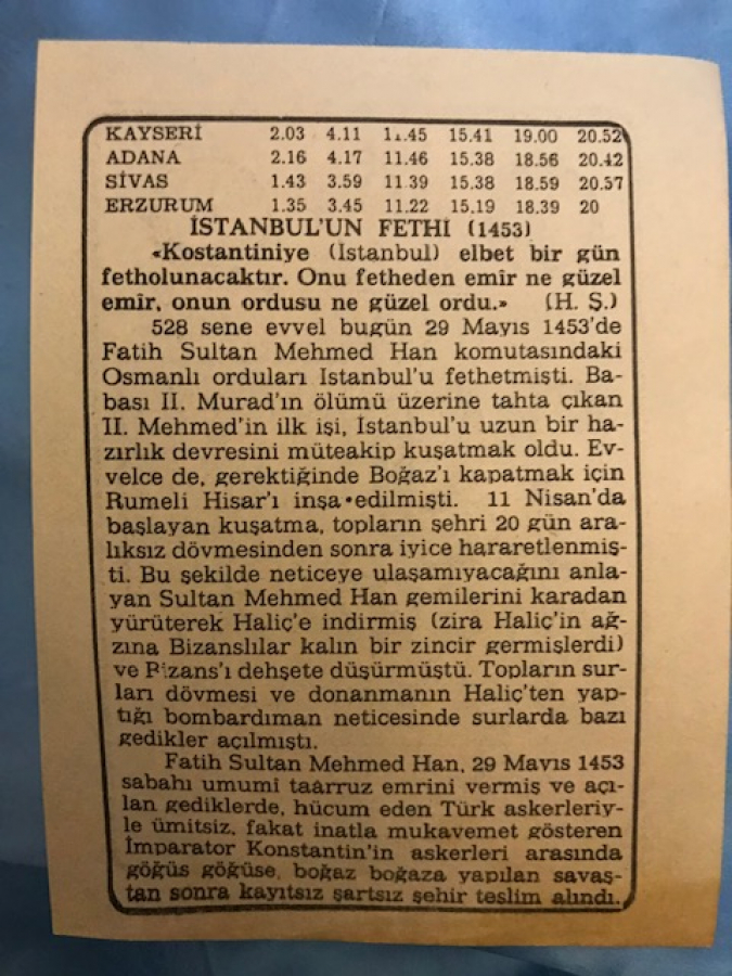 29 MAYIS 1981 CUMA GÜNÜNE AİT TAKVİM YAPRAGI