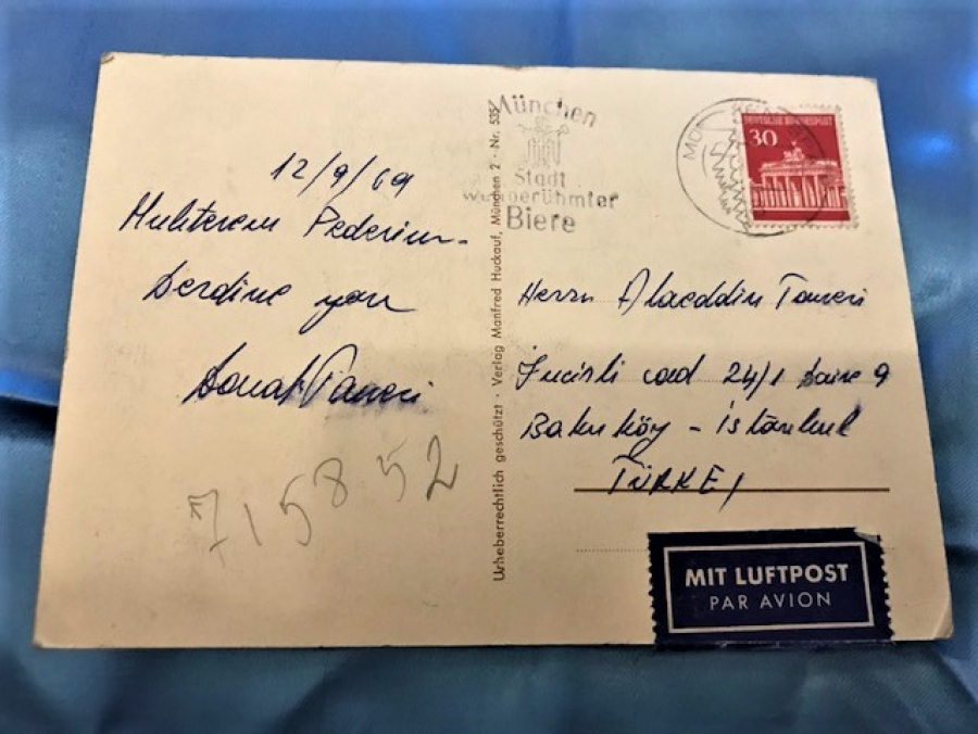 ALMANYA MÜNCHEN İSTANBULA GÖNDERİLMİŞ ALMAN BİRA FESTİVAL KLARTPOSTAL ARKASI YAZILI KARTPOSTAL