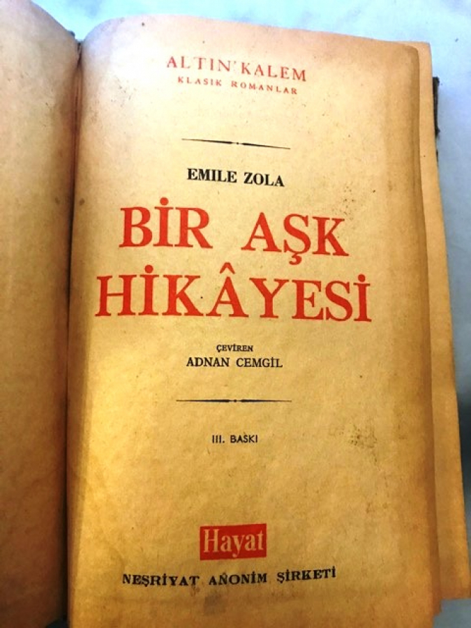 EMİLE ZOLA BİR AŞK HİKAYESİ