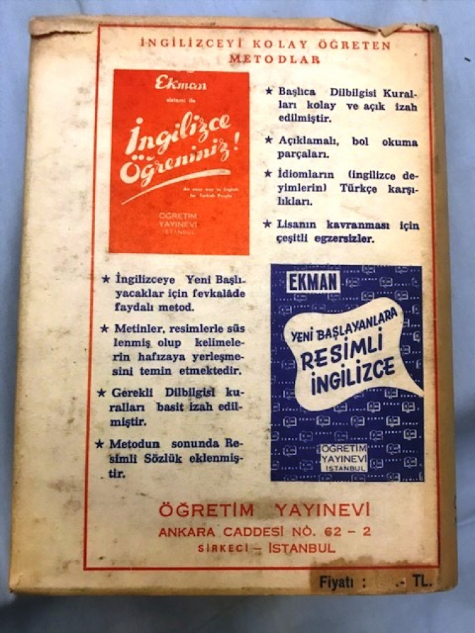 TELAFFUZLU İNGİLİZCE TÜRKCE YENİ SÖZLUK ÖGRETİM YAYINEVİ İSTANBUL