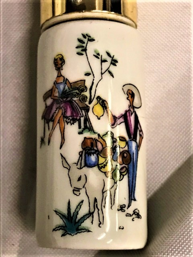 MARCEL FRANCK LİMOGES PERFUME ATOMİZER PORCELAİN PARİS EL BOYAMA