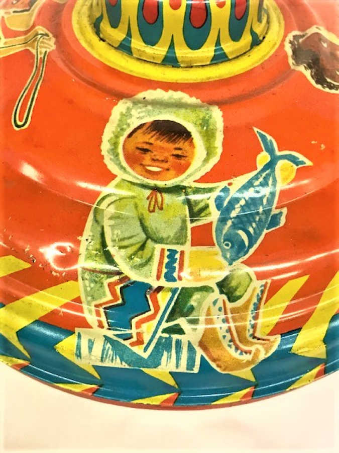 TENEKE TOPAC CEVİRMELİ MEKANİK OYUNCAK