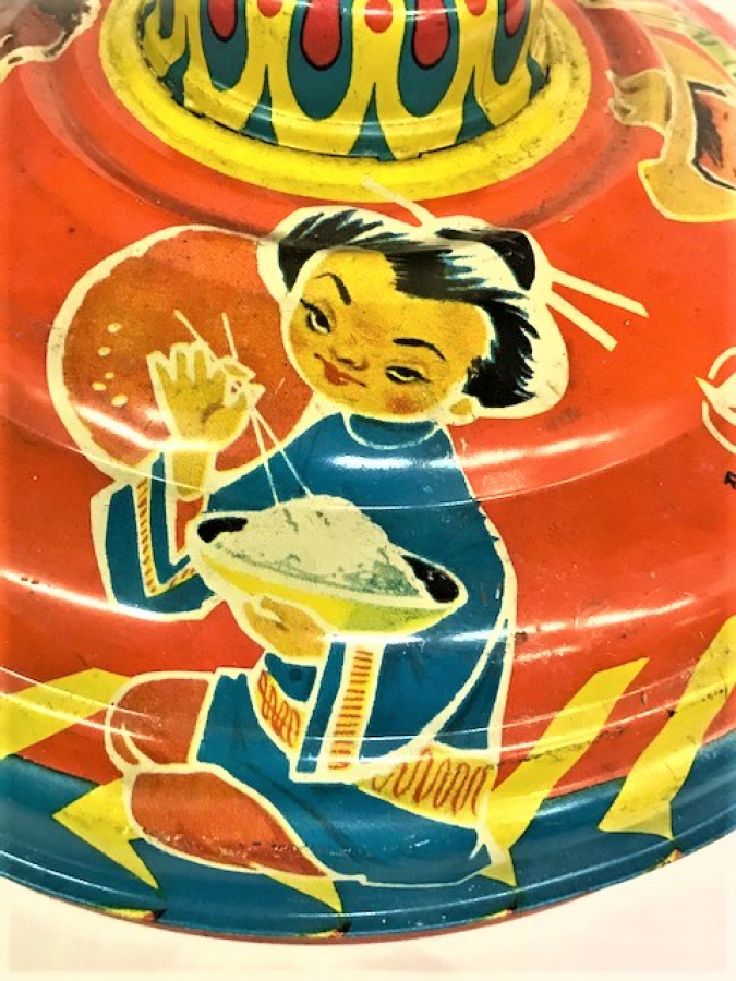 TENEKE TOPAC CEVİRMELİ MEKANİK OYUNCAK