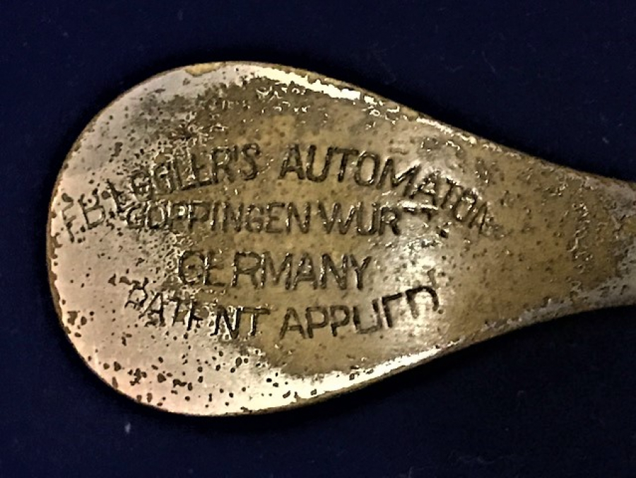 ALMAN MALI FB LGGLER'S AUTOMATON COPPINGEN WÜRH GERMANY MEKANİK YAYLI AMELİYAT APARATI GÜMÜŞ KAPLAMA 