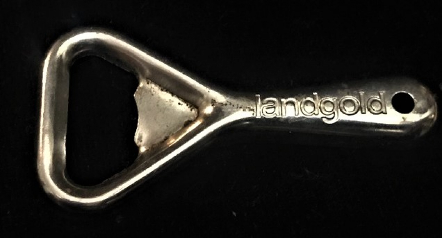 MEŞRUBAT  ŞİŞE KAPAGI ACACAGI LANDGOLD REKLAMLI METAL ACACAK