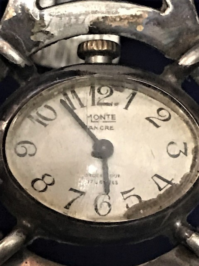 MONTE ANCRE ÖZEL TASARIM METAL KORDONLU  MEKANİK BAYAN SAATİ KADRAN 2.5 CM